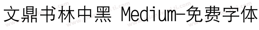 文鼎书林中黑 Medium字体转换